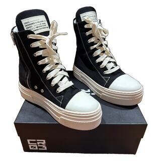 Cristian Zerotre CR03 Calipso Platform High Tops Black US 9.5 /  EU 40 Italy